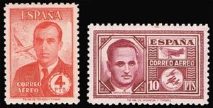 España 1945. Haya y Garcia Morato. Edifil xx 991/92. Sin charnela. Lujo. - Picture 1 of 1