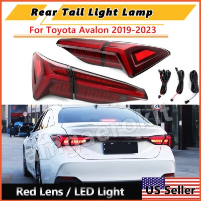 Conjunto de lámpara de luces traseras LED rojas para Toyota Avalon 2019-2023 señal de giro dinámica Foto 1 de 4
