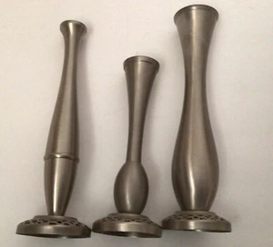 3er Set Vintage Vasen. Höhe sind 7,5, 7 und 6 Zoll. Gebraucht. Markenlos - Bild 1 von 4