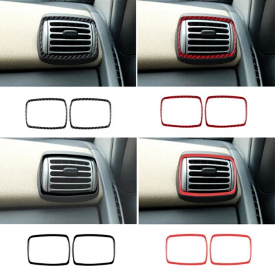 Borde de salida de ventilación lateral de fibra de carbono/negro/rojo para Benz Smart Fortwo 2008-2010 Foto 1 de 4