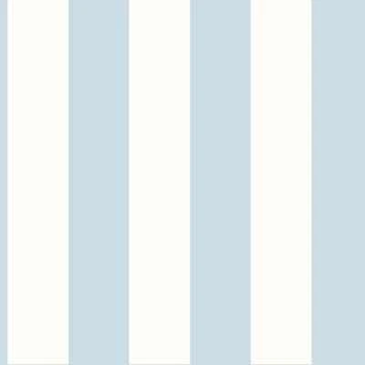 Stripes Resource Library 3 inch Stripe Wallpaper - Blue & White  York - Image 1 of 3