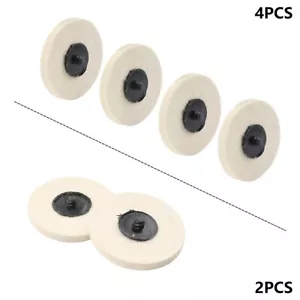 2/4/10 Stck. 3 Zoll Roloc Wollfilz Polierscheibe Polierer Polierpad Halter Scheibe - Bild 1 von 27