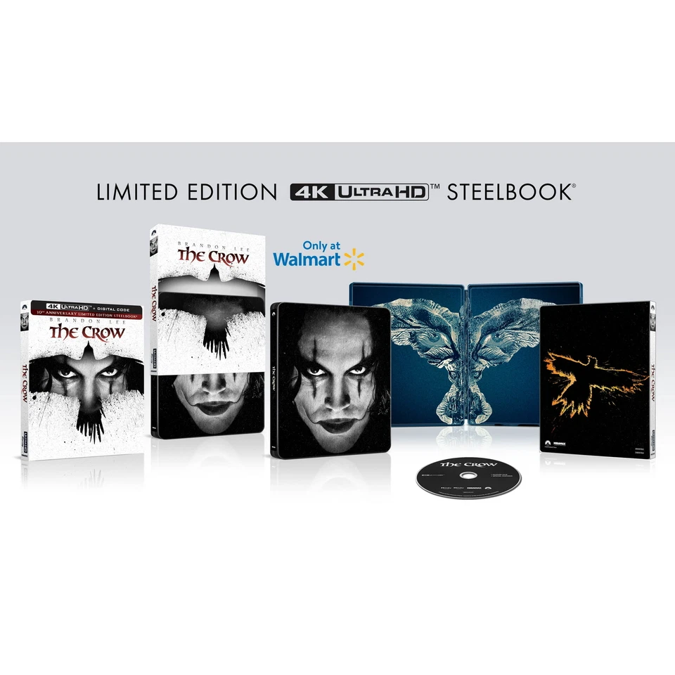 ✨ New/Sealed - The Crow 30th 4K Ultra HD + Digital Steelbook Walmart Exclusive ✨ - Image 1 of 1