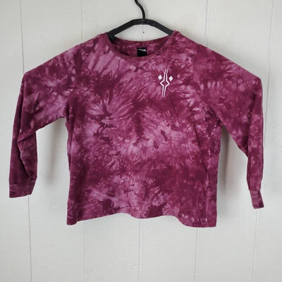 Camisa Star Wars Mujer Mediana Granate Roja Tie Dye Logo Cuello Redondo Manga Larga Foto 1 de 4