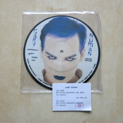 GARY NUMAN My Dying Machine (remix) Italian promo picture disc ZIG PRO 001 - Image 1 of 2