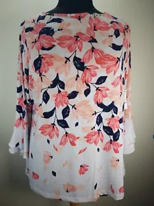 Charter Club Floral Spring Top Sz 2X - Picture 1 of 8