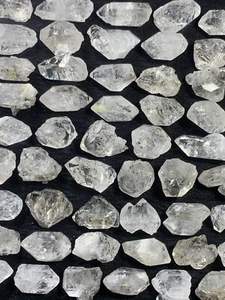 Diamond Quartz Crystals Lot of 55 Pieces for Wire Wraping. - Picture 1 of 10