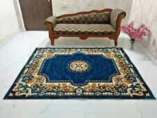 Traditional Oriental Non Shedding Living Room Bedroom Home Area Rug Blue 5x7ft