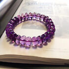 12mm Genuine Natural Purple Amethyst Crystal Bangle Bracelet Handmade AAA