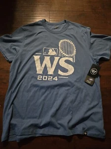 NUEVO CON ETIQUETAS Los Angeles Dodgers Franklin '47 2024 Serie Mundial Lista Camisa Para Hombres Grande - Imagen 1 de 2