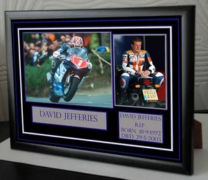 DAVID JEFFERIES Framed Canvas Tribute " Great Gift " - Picture 1 of 1