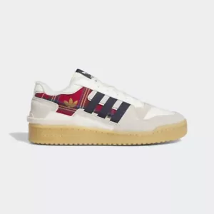 Sz 12- Adidas Originals Men's Forum Exhibit Low Shoes, Off White/Collegiate Navy - Picture 1 of 9