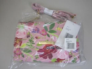 Betsey Johnson Geldbörse mit Blumenmuster Handgelenk mit Reißverschluss - rosa errötet Blumenmuster (Neu mit Etikett) - Bild 1 von 7