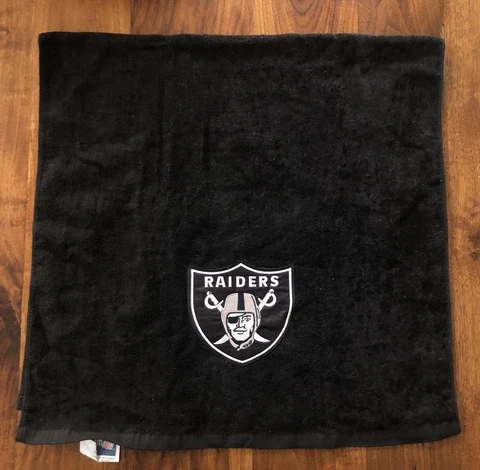 NFL Las Vegas Raiders Sports Fan Towel Black 15" by 25" by WinCraft Cover