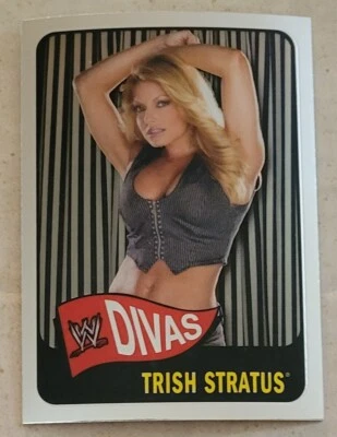 2006 Topps Chrome Heritage WWE Divas Trish stratus #60 🆓 Shipping In The USA  - Image 1 of 2