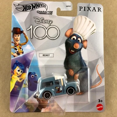 Hot Wheels Character Cars Disney 100 Ratatouille Remy Mouse 1:64 Diecast 2023 - Image 1 of 4