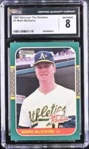 1987 Donruss The Rookies - #1 Mark McGwire - CGC 8 - Picture 1 of 2