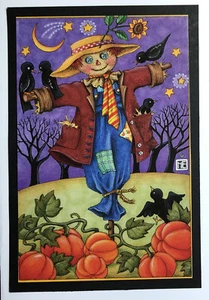 Mary Engelbreit Handmade Greeting Card-Mr. Scarecrow - Picture 1 of 3