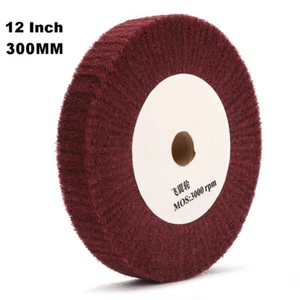 300 mm Nylonfaser Fächerpolierscheibe Vlies Schleifscheibe 320er Körnung - Bild 1 von 6