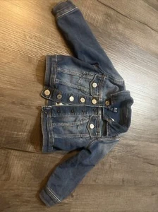 GAP Girls Size 3 Toddler Denim Jacket "Gap for Good" Kids Jean Preppy - Picture 1 of 5