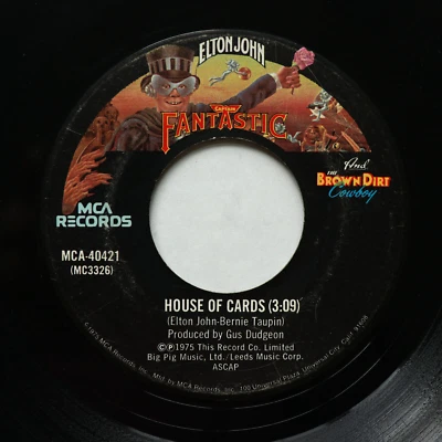 Elton John - Someone Saved My Life Tonight/House Of Cards 45 rpm Vinyl 7" Single - Image 1 of 4