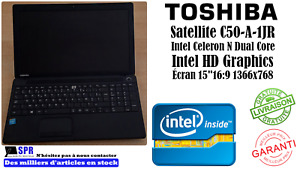 Pc portable Toshiba Satelite C50-A-1JR Intel Celeron N sans chargeur, ram et HDD