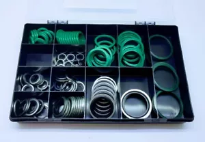 110 piezas SELLO DE BRIDA SAE HIDRÁULICO Y KIT DE PIEZAS DE LAVADORA UNIDO IMPERIAL DOWTY CAJA - Imagen 1 de 2