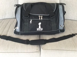 Auth Super Bowl XLV 45 Souvenir Black NFL Duffel Bag Packers vs Steelers unused - Picture 1 of 13