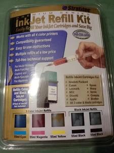NEW Stratitec Premium Series Inkjet Refill Kit 5 Bottles NIB - Picture 1 of 3