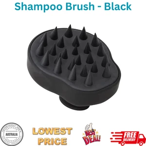 Silicone Hair Scalp Massager Shampoo Brush Shower Comb Exfoliate Remove Dandruff - Picture 1 of 9