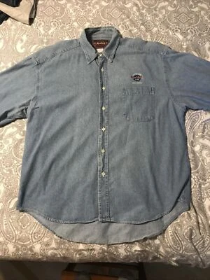 Camisa vaquera vintage Hard Rock Hollywood para adultos XL Foto 1 de 4
