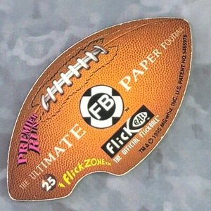 NFL 1995 Flick Zone Pre-Production Football Flicker - America Peace USA #25 - Bild 1 von 2