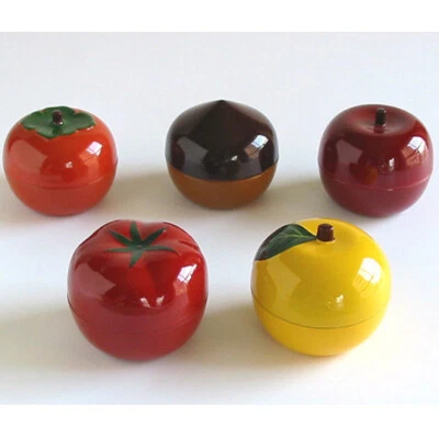 isuke Small Kawaii Fruit shaped Container with lid Lacquerware made in  Japan - Image 1 of 4