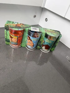 Vintage Set Of 3 Disney Tarzan Glasses New Unopened - Picture 1 of 7