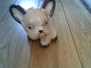 VINTAGE FRENCH BYNGO BULLDOG FIGURE - POSSIBLY SYLVAC - Picture 1 of 5