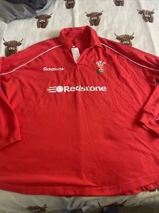 Vintage Reebok Wales 2000 2002 Rugby Jersey Shirt 3XL Red - Picture 1 of 14