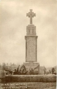 PRINTED POSTCARD OF THE WAR MEMORIAL, LITTLEHAMPTON, (NEAR WORTHING), SUSSEX - Picture 1 of 2