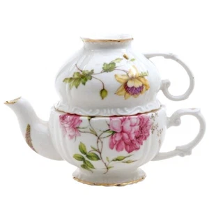 Dahlie 3 Stück Tea for One Grace Teegeschirr Porzellan 3 Stück Tea For One - Bild 1 von 1