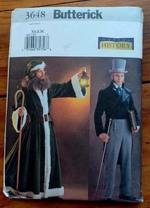 Butterick Pattern 3648 - Christmas Carol, Dickens, Dickensian, Victorian Costume - Picture 1 of 2
