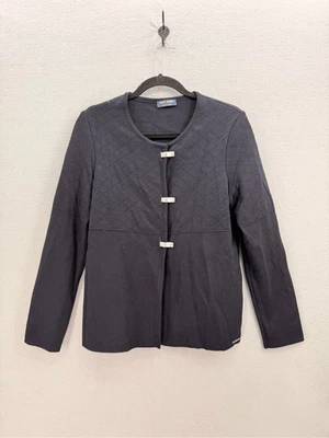 Cárdigan suéter Saint James para mujer azul marino pura lana nueva chuchería talla mediana Foto 1 de 4