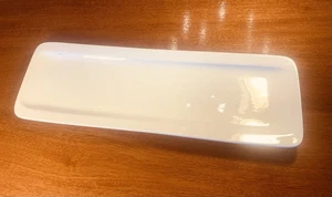 Classic White Porcelain Serving Tray 16” X 5 1/2” Tannex Brand - Picture 1 of 4