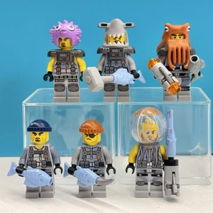 LEGO Ninjago Movie Shark Army Minifigure Lot of 6 - Hammer Head Jelly Octopus - Picture 1 of 6