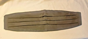 Brooks Brothers Makers Black Pure Silk Cummerbund Fabric England Sz. s-m - Picture 1 of 3