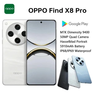 VAT Free! OPPO Find X8 Pro Mobile ColorOS, 50MP 6.78" 120Hz 5910mAh 80W Charging - Picture 1 of 12