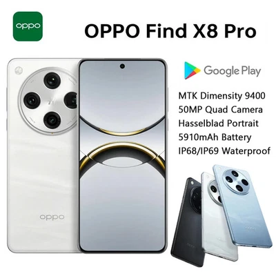 VAT Free! OPPO Find X8 Pro Mobile ColorOS, 50MP 6.78" 120Hz 5910mAh 80W Charging - Image 1 of 4