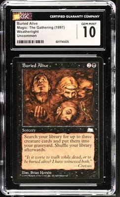 BURIED ALIVE Weatherlight U CGC 10 MTG [Nostalgium] - Image 1 of 2