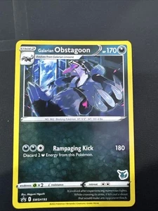 Tarjeta Promocional Regular Galarian Obstagoon SWSH193 (Sello Eevee) - Imagen 1 de 9