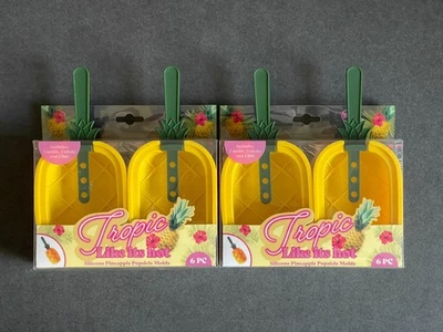 Tropic Like Its Hot Silicona Piña Paleta Moldes Soporte Lote de 2 Juegos Foto 1 de 4