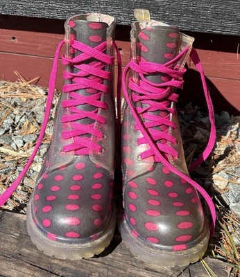 bongo botas de lluvia rosa y gris lunares mujer talla 7 Foto 1 de 4