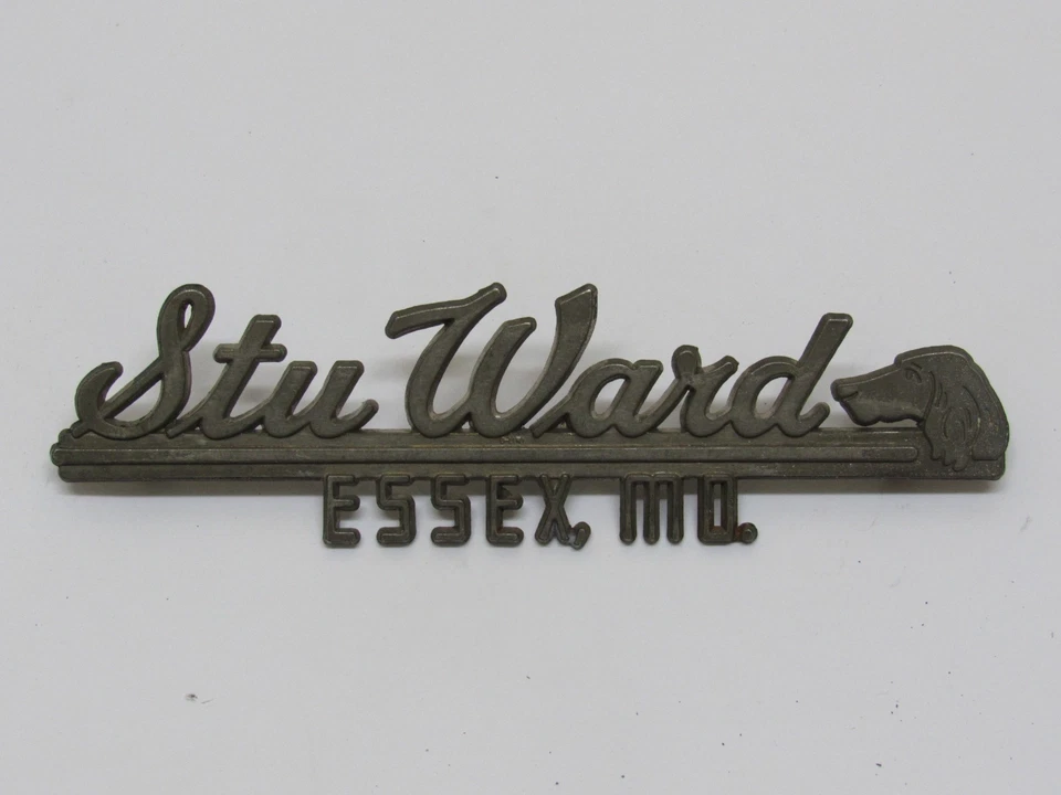 Autos usados de colección Stu Ward Essex Maryland metal distribuidor insignia emblema etiqueta MD RARO Foto 1 de 2